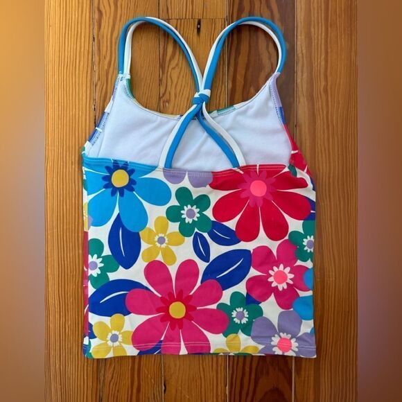Mini Boden Floral Swim Top - Picture 2 of 3